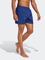 Синий - adidas Solid CLX Short Length Swim Shorts - Изображение 3 из 6