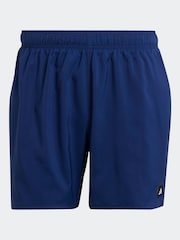 Синий - adidas Solid CLX Short Length Swim Shorts - Изображение 6 из 6