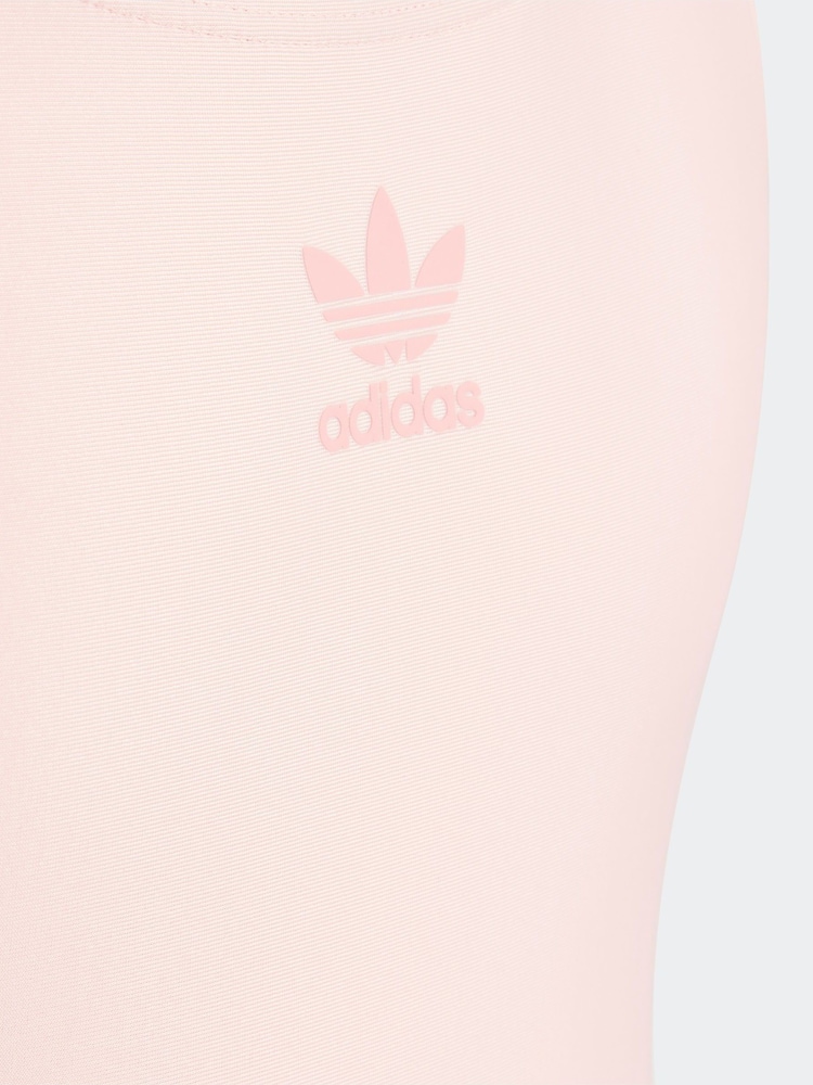 adidas Orange Originals Adicolor 3 Stripe Swimsuit - Image 3 of 5