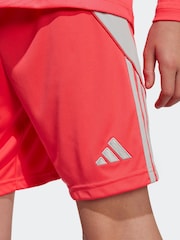 adidas Orange Coral Tiro 24 Shorts - Image 2 of 5