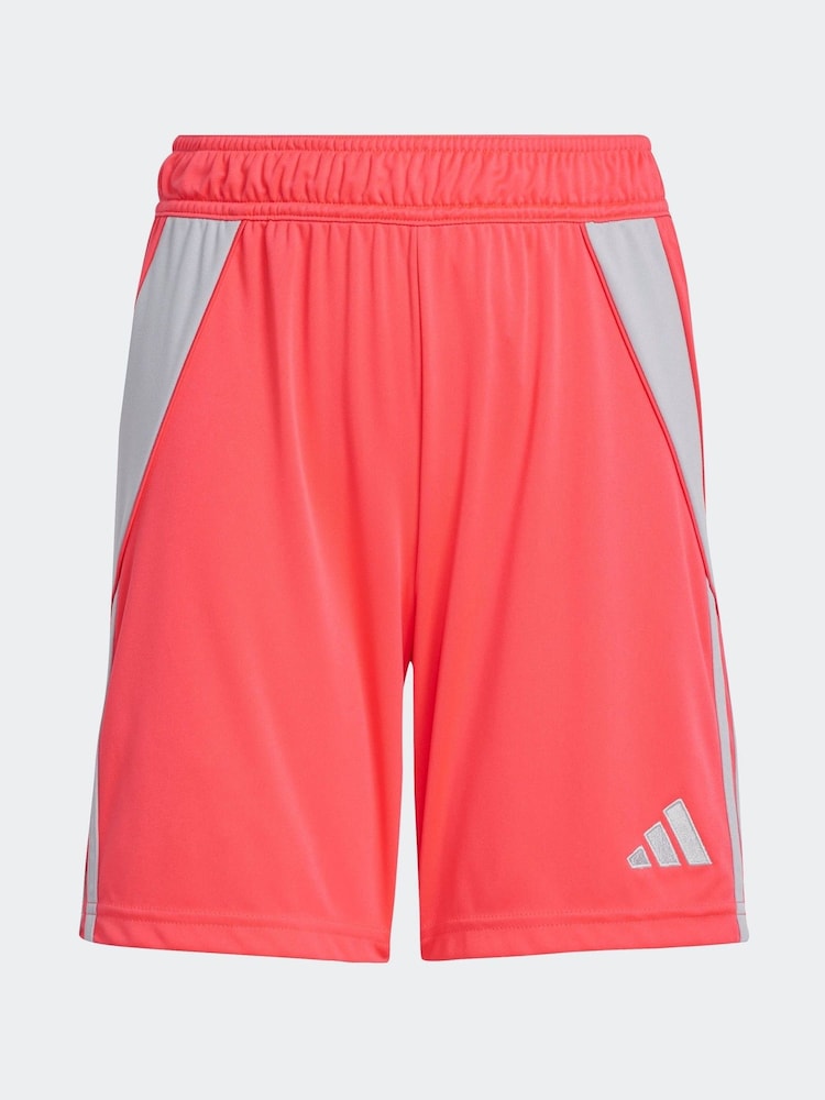 adidas Orange Coral Tiro 24 Shorts - Image 5 of 5