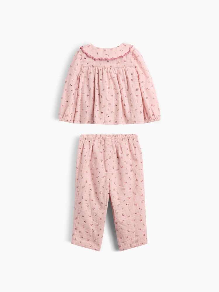 Gap Pink Floral Top & Legging Set (0-24mths) - Image 2 of 2 Gap Pink Floral Top & Legging Set (0-24mths) - Image 2 of 2