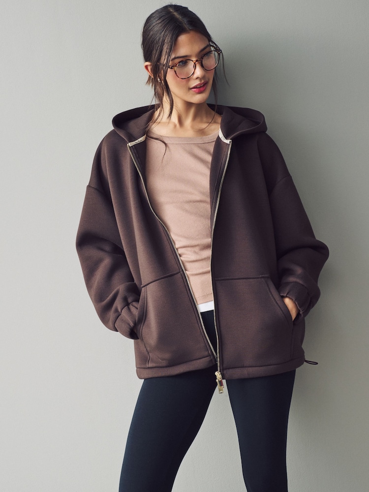 Chocolate - Scuba Full Zip Hoodie - Imagen 1 de 7 Chocolate - Scuba Full Zip Hoodie - Imagen 1 de 7