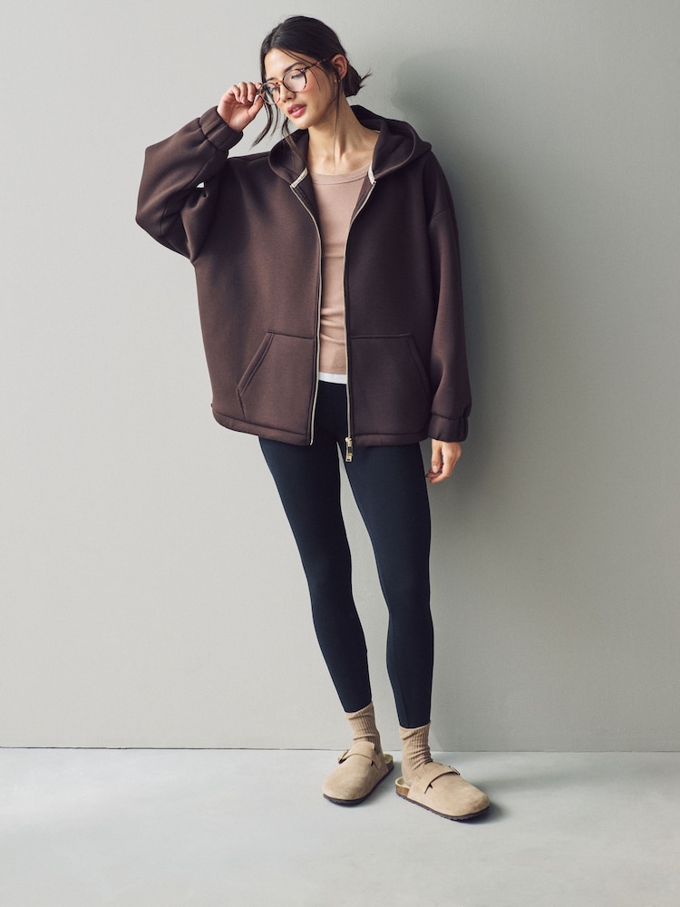 Chocolate Scuba Full Zip Hoodie - Image 2 of 7