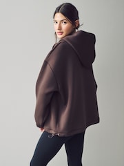 Chocolate Scuba Full Zip Hoodie - Image 3 of 7