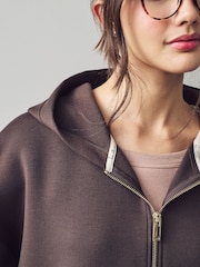 Chocolate Scuba Full Zip Hoodie - Image 5 of 7