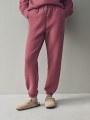 Pink Textured Cuffed Joggers - Image 1 of 8