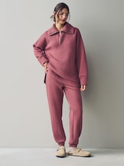 Pink Textured Cuffed Joggers - Image 2 of 8