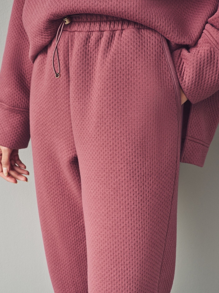 Rose - Pantalon de jogging texturé à revers - Image 5 of 8