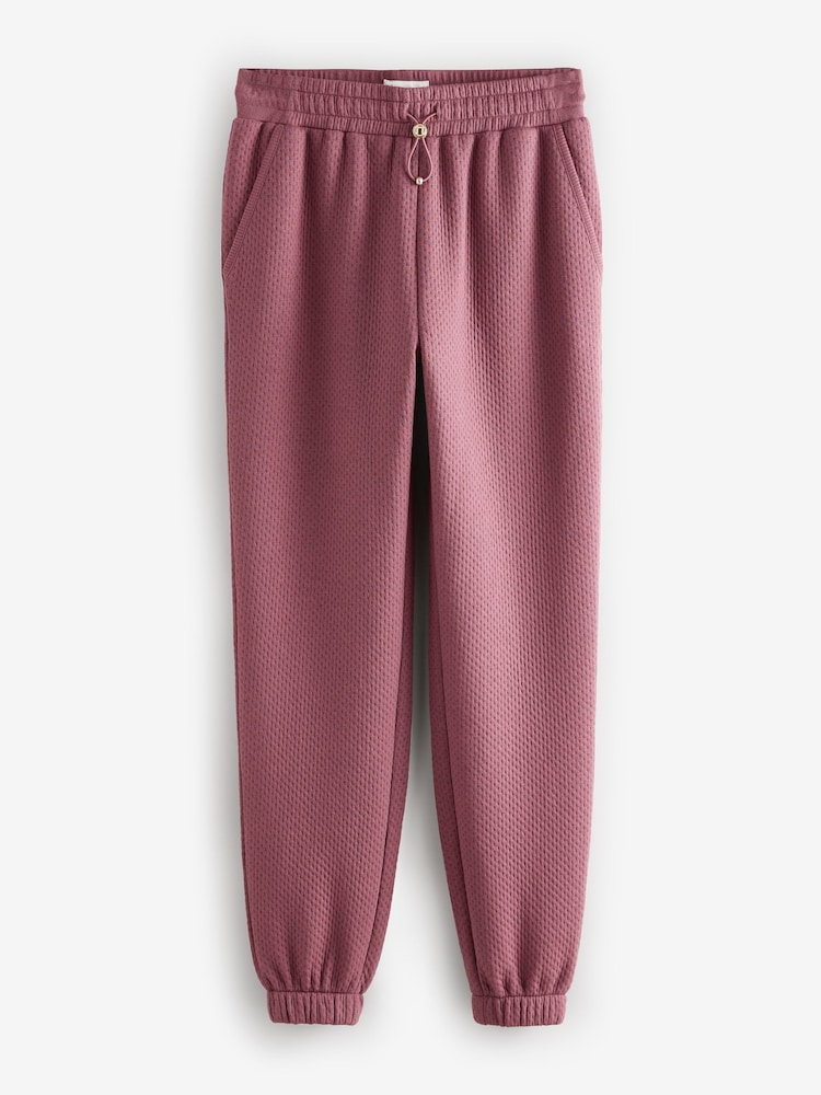 Rose - Pantalon de jogging texturé à revers - Image 6 of 8