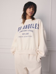écru - Sweat avec slogan - Image 1 of 7