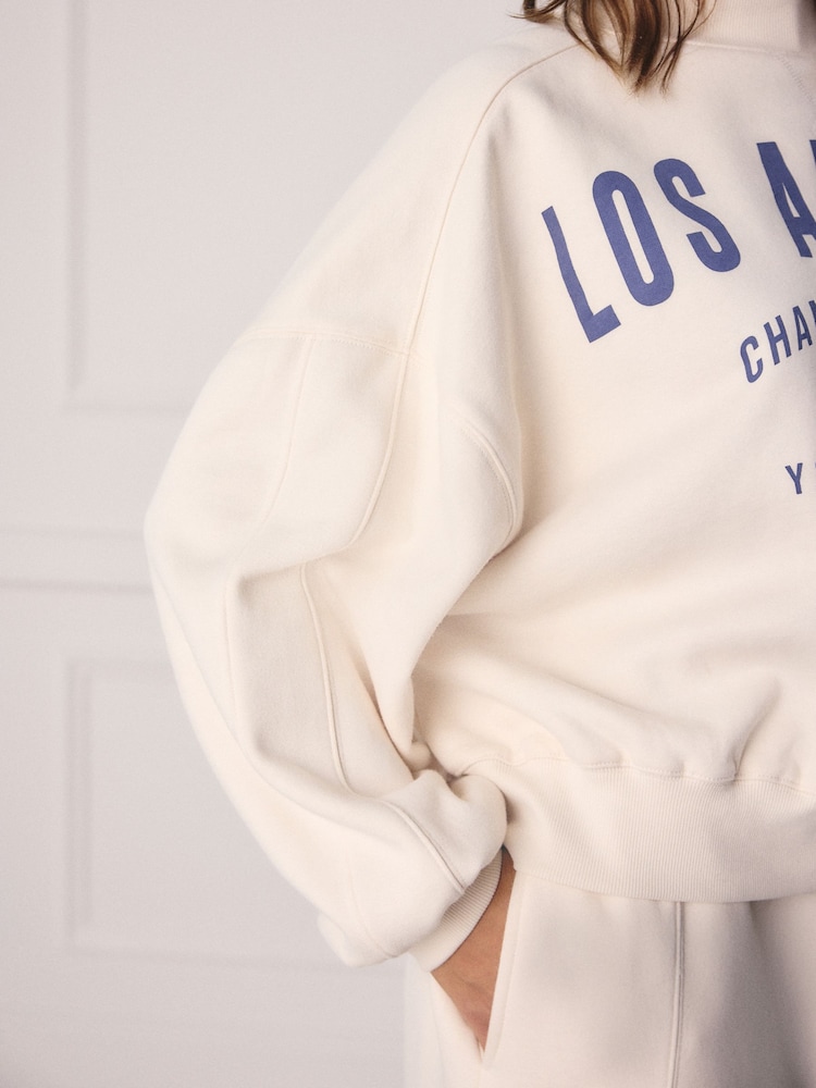 écru - Sweat avec slogan - Image 7 of 7