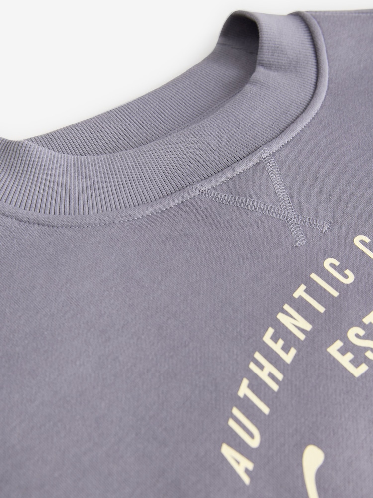 Bleu - Sweat avec slogan - Image 10 of 11