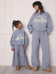 Azul - Sudadera con eslogan - Imagen 2 de 11