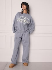 Azul - Sudadera con eslogan - Imagen 3 de 11