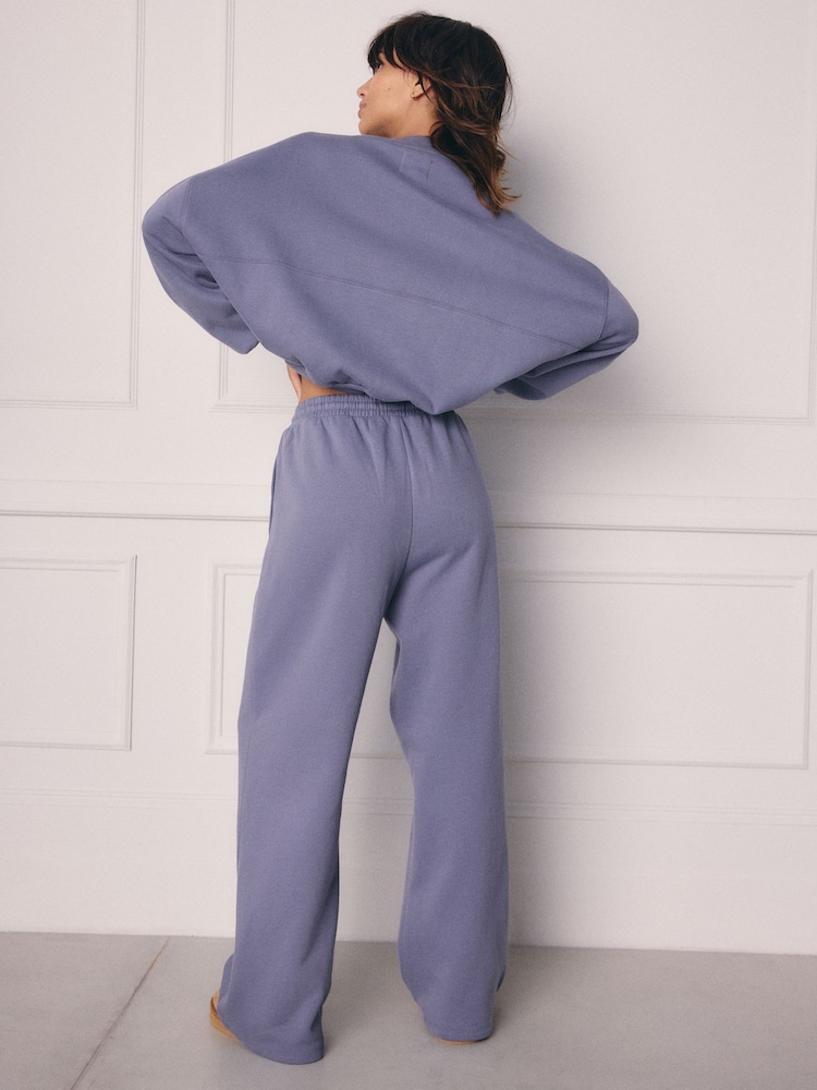 Blau - Jogginghose mit weitem Bein - Bild 2 von 9 Blau - Jogginghose mit weitem Bein - Bild 2 von 9