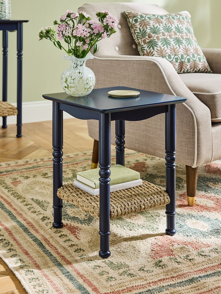 Nina Campbell Navy Alder Side Table - Image 1 of 3