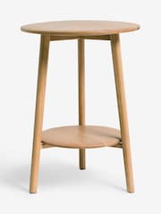 Jasper Conran London Oak Belgrave Side Table - Image 4 of 5