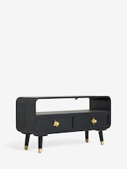 Rockett St George Black Ringo Up to 35 Inch TV Unit - Image 10 of 16