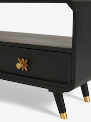 Rockett St George Black Ringo Up to 35 Inch TV Unit - Image 14 of 16