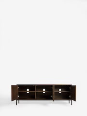 Jasper Conran London Dark Oak Aden Wide Up to 50 Inch TV Unit - Image 5 of 8
