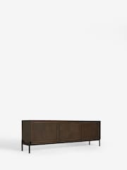 Jasper Conran London Dark Oak Aden Wide Up to 50 Inch TV Unit - Image 6 of 8