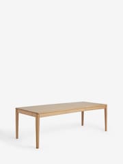 Jasper Conran London Oak Rectangular 6 to 8 Seater Belgrave Walnut Extending Dining Table - Image 7 of 10