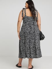 Simply Be Black Supersoft Tie Strap Maxi Dress - Image 2 of 4