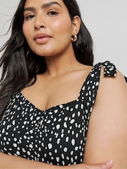 Simply Be Black Supersoft Tie Strap Maxi Dress - Image 4 of 4