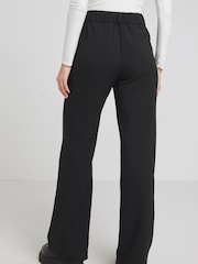 Simply Be Black Wide Leg Workwear Trousers - Image 2 of 5