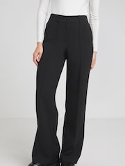Simply Be Black Wide Leg Workwear Trousers - Image 4 of 5