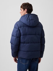 Gap Blue Relaxed Puffer Jacket - Image 2 of 4