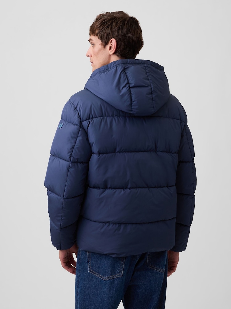 Gap Blue Relaxed Puffer Jacket - Image 2 of 4