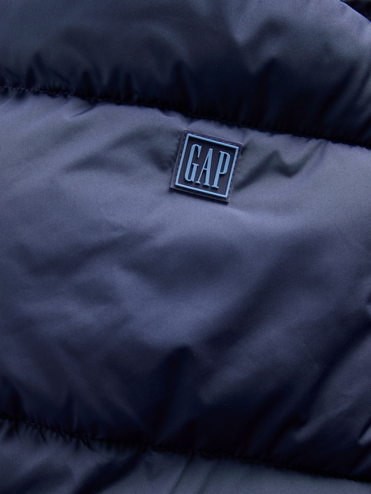 Gap Blue Relaxed Puffer Jacket - Image 4 of 4