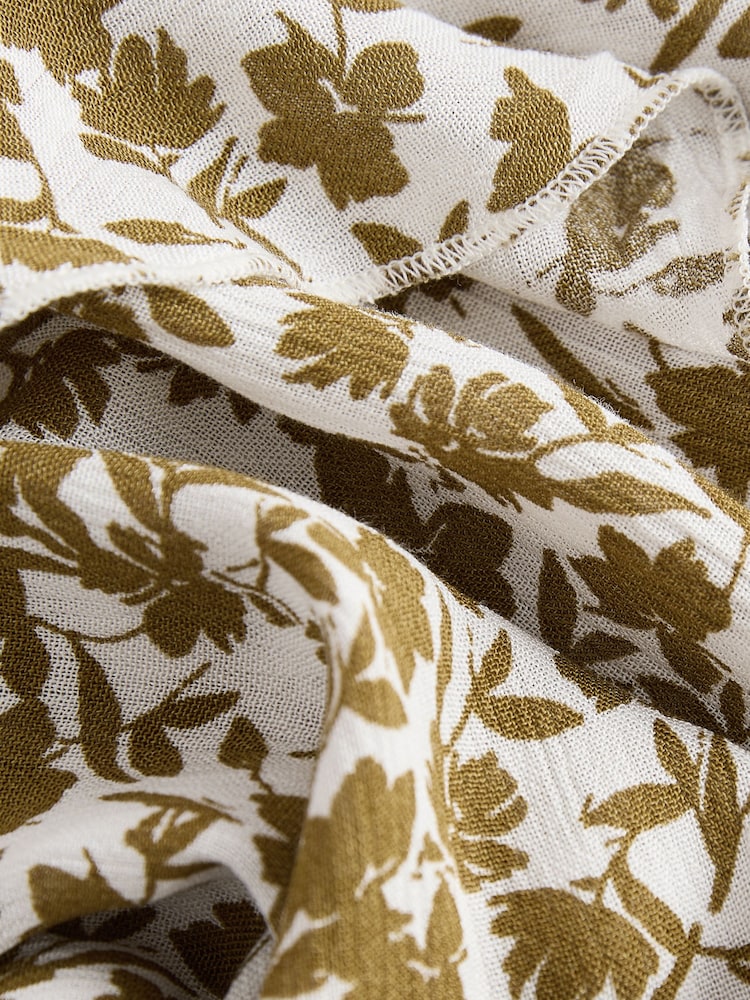 Khakigrün - Sommerliches Midi-Trägerkleid mit Rüschen - Bild 7 von 7 Khakigrün - Sommerliches Midi-Trägerkleid mit Rüschen - Bild 7 von 7