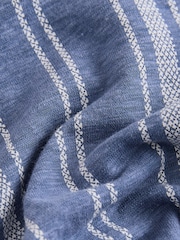 Blue Striped Jersey Midi Dress - Image 10 of 11