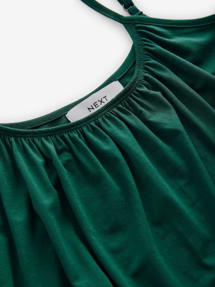 emerald green midi slip dress Colorado Soft Satin Midi Dress | Emerald Green main image 0