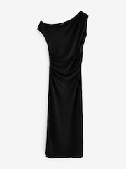 Black Off Shoulder T-Shirt Dress - Image 7 of 10