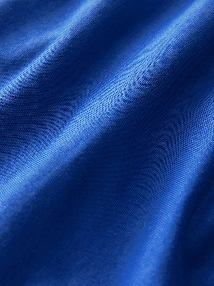 Cobalt Blue Jersey Midi Summer Dress - Image 9 of 9