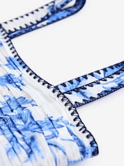 White/Blue Midi Summer Dress - Image 10 of 10