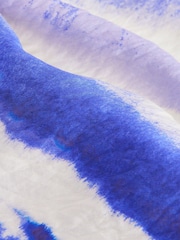 Blue Tie Dye Midi Slip Summer Dress - Image 10 of 11