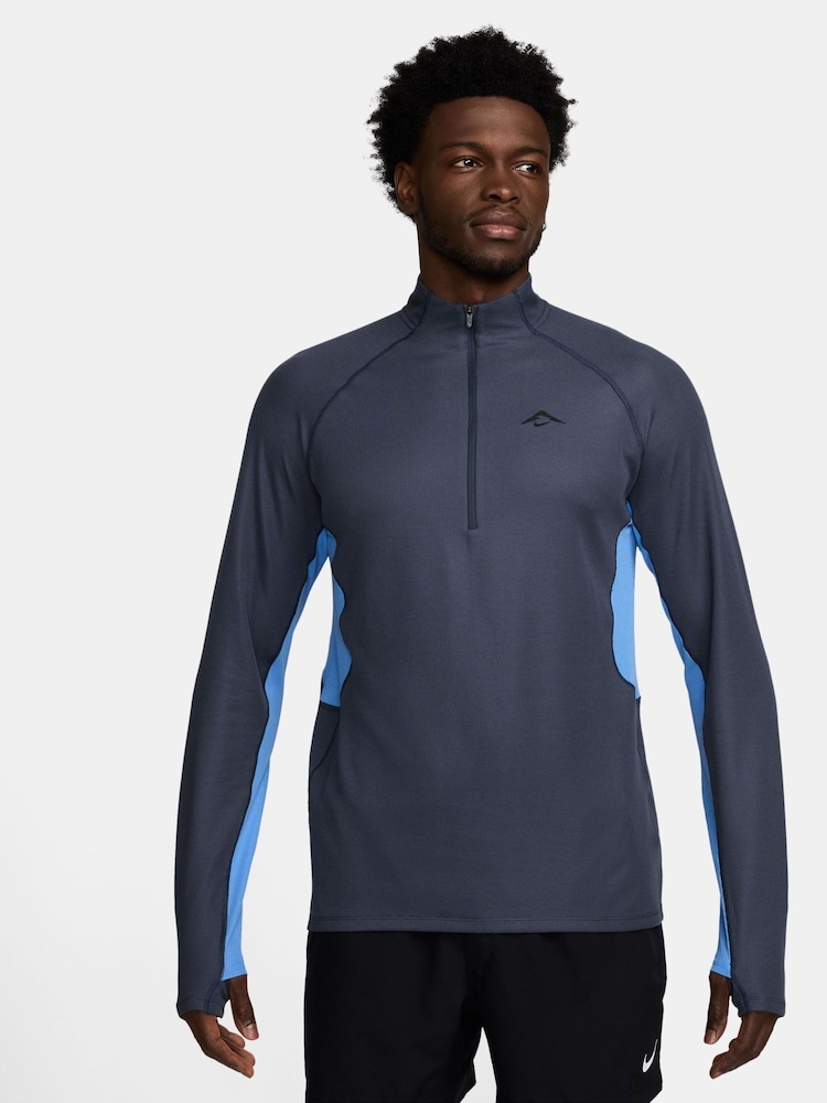Nike Thunder Blue Trail Dri-FIT 1/2-Zip Midlayer Top - Image 1 of 3