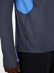 Nike Thunder Blue Trail Dri-FIT 1/2-Zip Midlayer Top - Image 3 of 3