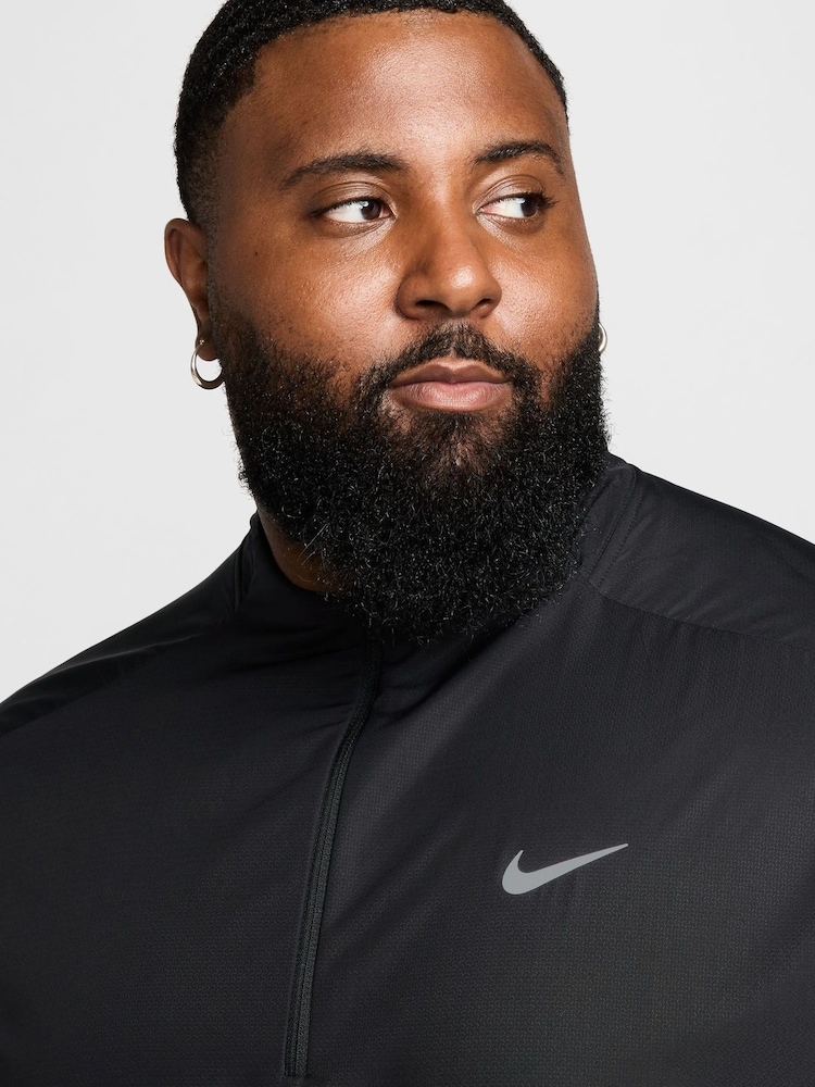 Nike Black Therma-FIT Sphere Element 1/2-Zip Running Top - Image 3 of 5