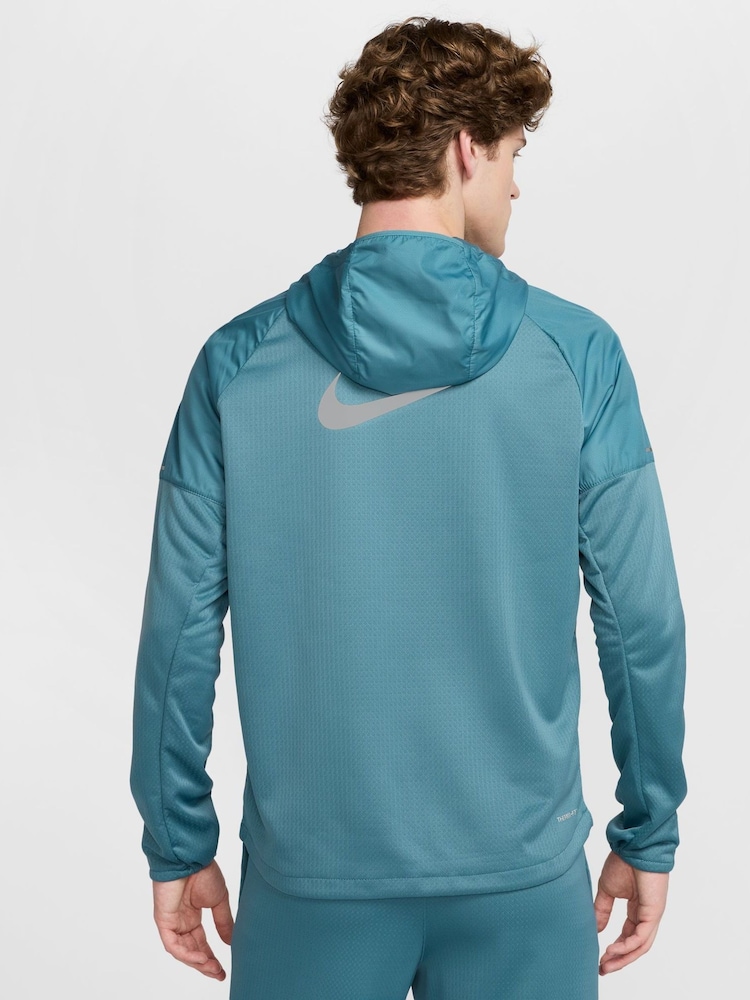 Nike Smokey Blue Therma-FIT Sphere Miler Running Jacket - Image 3 of 11