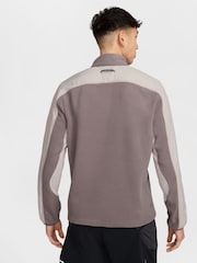Nike Brown Trail Polarte 1/4-Zip Fleece Running Top - Image 3 of 9