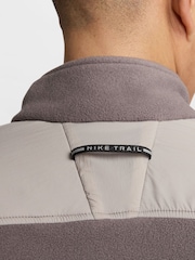 Nike Brown Trail Polarte 1/4-Zip Fleece Running Top - Image 5 of 9