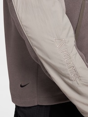 Nike Brown Trail Polarte 1/4-Zip Fleece Running Top - Image 8 of 9