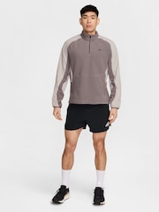 Nike Brown Trail Polarte 1/4-Zip Fleece Running Top - Image 9 of 9