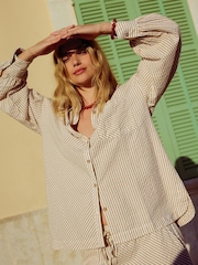 Neutral 100% Cotton Beach Shirt Cover-Up - Image 3 of 8
